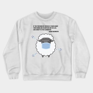 George Washington-sheep Crewneck Sweatshirt